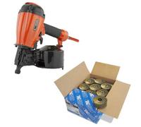 Tacwise Fcn55V Pneumatic Coil 57mm Air Framing Nailer + 9,000 2.3X50mm Coil Nail