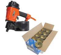 Tacwise Gcn57P Air Coil Nailer 57mm Air Nail Gun + 14,400 2.1 X 35mm Coil Nails