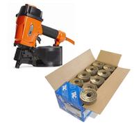Tacwise Gcn57P Air Coil Nailer 57mm Air Nail Gun+ 2.1 X 30mm 14000 Coil Nails