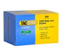 Tacwise 0344 Type 140/14mm Heavy Duty Galvanised Staples, Pack of 5000