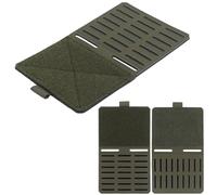 TACWJDM Double-Sided Molle Extension Panel, Tactical Side Hook Looped Panel, MOLLE Drop Hanging Plate For Vests Chest Rigs Backpacks Tactical Pouches(Green)