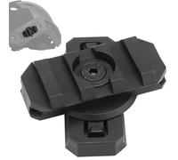 TACWJDM Tactical Rail Mount Adapter, 360° Rotating Helmet Side Rail For Airsoft & Outdoor Gear - 19mm Arc Rail (2 Rails)(Black)
