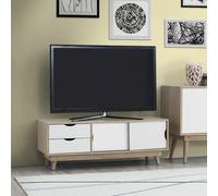TAD | Alford Sonoma Oak 120cm TV Unit Cabinet Stand Media 2 Door 2 Drawer