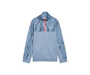 TAD ESS AOP Poly Half-Zip B Cool Blue
