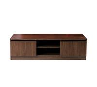 TAD | Essentials Dark Oak TV Unit 2 Door 2 Shelf Living Room Cabinet 120cm