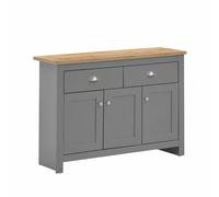 TAD | Lisbon Grey & Oak 3 Doors 2 Drawers Sideboard Buffet Cupboard
