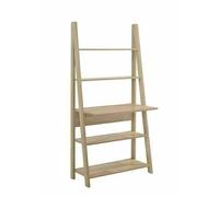 TAD | Riva Scandinavian Retro Oak 5 Tier Desk Shelving Shelf Unit Furniture