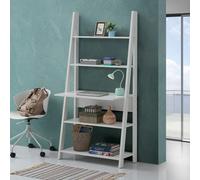 TAD | Riva Scandinavian Retro White 5 Tier Ladder Desk Shelving Shelf Unit