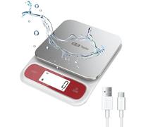 Tada 10kg Food Kitchen Digital Scale with 1g Precision IPX6 Waterproof, Type-C Charging, Ounces and Grams for Weight Loss, Cooking, Baking