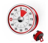 Tada 60 Minute Magnetic Kitchen Timer, Visual Mechanical Countdown Clock