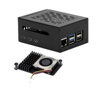 Tada Metal Case for Raspberry Pi 5 with Pi 5 Active Cooler for Raspberry Pi 5 4GB/8GB, Space for Hats, Add-on Boards, Cooler, and NVMe Hats