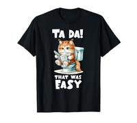 Tada! That Was Easy - Toddler Funny Kitty Potty Training T-Shirt
