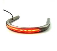 TADAFA Retro Motorcycle Cafe Racer Seat Frame Loop Brat Hoop with LED Strip Turn Singal Brake Light Tail Light