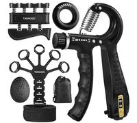 TADAKAZU Grip Strength Trainer Kit Adjustable Resistance Hand Gripper (2 Pack)