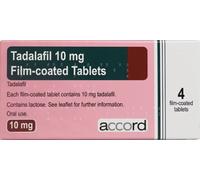 Tadalafil Accord 10mg 4 tablets