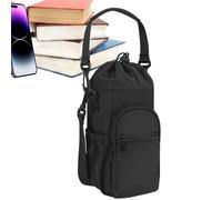 TADAYIM Water Bottle Holder Bag - Water Bottle Storage Pouch with Pockets - Large Capacity Waterproof Organizer Pouch, Adjustable Strap, Outdoor Gear for Gym Workouts Hiking Trips Adventures