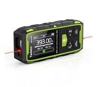 Tadeto Dual Laser Measuring Tool, 393FT/120M Bilateral Laser Measurement Tool Backlit LCD Display, Rechargeable Laser Measure with Ft/In/M Multiple Units Length/Area/Volume/Angle Digital Laser Measure