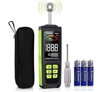 Tadeto TE0022 Moisture Meter 20-40 mm Analysis Depth with Colour LCD Alarm Function Hold Function with Storage Bag Moisture Meter for Walls, Wood, Masonry, Concrete, Plaster, Building Materials