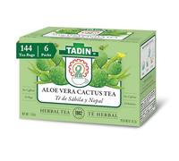Tadin Aloe Vera Cactus Herbal Tea, Caffeine Free, 24 Tea Bag Per Box, Pack of 6 Boxes Total