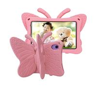 Tading iPad Mini 6 7 Case Kids Cute Butterfly, Shockproof Light Weight EVA Foam Super Protection Stand Cover for iPad Mini 6th 7th Generation 8.3" Tablet for Girls - Baby Pink