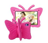 Tading iPad Mini 6 7 Case Kids Cute Butterfly, Shockproof Light Weight EVA Foam Super Protection Stand Cover for iPad Mini 6th 7th Generation 8.3" Tablet for Girls - Rose