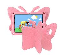 Tading Kids Case for Lenovo Tab M10 FHD Plus 10.3" TB-X606F/X606X, Shockproof Light Weight Protective Stand Cover for Lenovo Tab M10 Plus 10.3 Inch Tablet, Cute Butterfly - Pink