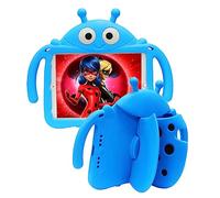 Tading Kids Case for New iPad 10.2 2021/2020/2019 - iPad 9th/8th/7th Generation Case, Cute Ladybug Shockproof Handle Stand Cover for iPad 10.2"(9th/8th/7th Gen) - Blue