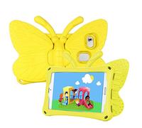 Tading Kids Case for Samsung Galaxy Tab A7 Lite, Shockproof Light Weight Protective Stand Cover for Samsung Galaxy Tab A7 Lite 2021 8.7 Inch Tablet (SM-T225/T220), Cute Butterfly - Yellow