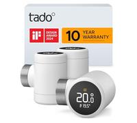 tado° Smart Radiator Thermostat X - Trio Pack, Heating Control via App and Smart Speaker (Alexa, Siri, Google Assistant), Save Heating Costs, DIY Installation, Not Compatible with V3+