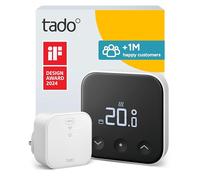 tado° Smart Thermostat X - Starter Kit Wired Room Thermostat & Bridge X | Save Heating Costs, Control via App & Smart Speaker (Alexa, Siri, Google Assistant), DIY Installation