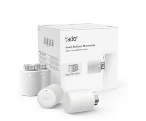 Tado V3P 4SRT01 TC M Smart Add On White Thermostatic Radiator Valve Pack of 4