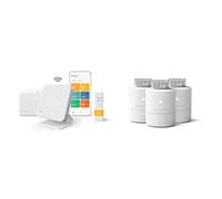 tado° Wireless Smart Thermostat Starter Kit V3+ Incl. Stand - Full Control Over Your Boiler And Hot Water From Anywhere & BASIC Smart Radiator Thermostat 3-Pack - WiFi Add-On Smart Radiator Valve