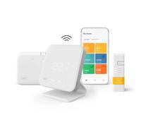 tado Wireless Smart Thermostat Starter Kit V3+ with Stand - Remote Boiler & Hot Water Control, Geofencing, Open Window Detection (MED_RXWBC605)