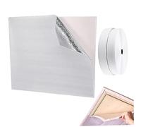 Tadoiooy Attic Door Insulation Cover 50.79x37.4 Inch Attic Fan Cover with 5m Sticker Seal Vent Insulation for Winter Summer Fan Ceiling Blinds Vent