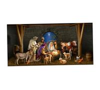 Tadoiooy Christmas Garage Door Banner 6x13ft. Large Christmas Garage Door Cover Hanging Backdrop Banners for Outside Holiday Party Supplies, Decorations