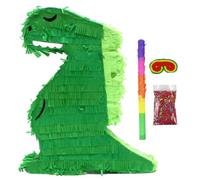 Tadoiooy Dinosaur Party Favors Dinosaur Piñata with Plastic Stick, Paper Blindfold and Confetti, Pinatas for Birthday Party Game Classroom Activities Themed Decor, Home Decor