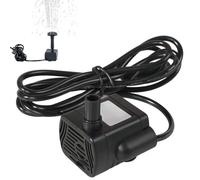 Tadoiooy Solar Water Pump Mini Solar Fountain Pump Quiet with 1.5m Line for Water Feature Garden Floating Pond Spraying Distance 1.5m for Aquarium No Panel, Fountain Accessories