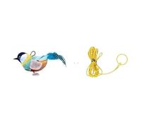 TADSFVC Cat Toy Teasing Cat Stick Cross-border Explosive Electric Simulation Called Bird Plush Catnip Cat Feather Wand Supplies cat toys(A)