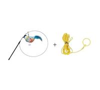 TADSFVC Cat Toy Teasing Cat Stick Cross-border Explosive Electric Simulation Called Bird Plush Catnip Cat Feather Wand Supplies cat toys(F)