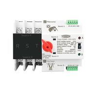 TADZKKIWM 3P 3 Phase Din Rail ATS for PV and Inverter Dual Power Automatic Transfer Selector Switches Uninterrupted 63A 100A 125A(25 V)