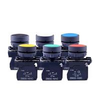TADZKKIWM Flat Head Push Button switches XB5AA31 A42 red Normally Closed Green Normally Open Plastic Point Start and Stop NC(XB5AA42C)