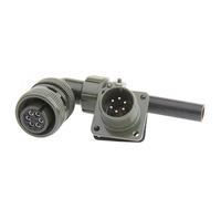 TADZKKIWM MS5015 6 Pin U.S. Military Standard Aviation Plug Connector MS3102 14S-6PSocketPin
