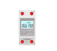 TADZKKIWM Single Phase Power Energy Meter AC 230/220V 80A Din Rail Voltage Current Consumption LCD Digital Wattmeter(DDS6619-008)