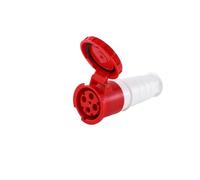 TADZKKIWM Waterproof Industrial Plug3 Pole 4 Pole 5 Pin dustproof Socket IP67 Male and Female 63a 125a Mounted Industrial Socket 380V 415V(4P125A Coupler)