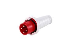 TADZKKIWM Waterproof Industrial Plug3 Pole 4 Pole 5 Pin dustproof Socket IP67 Male and Female 63a 125a Mounted Industrial Socket 380V 415V(4P63A Plug)