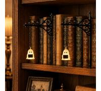 Taechalingo Pack of 2 Library Lantern Decoration, Decorative Bookcase Lighting, Bookcase Lamps, Vintage Fantasy Book Corner Lamp, LED Night Light for Reading Corner, for Reading Corner, Library