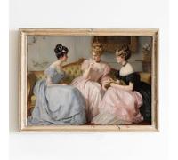 Taedfalesy Vintage Woman Painting Victorian Ladies Prints Woman Portrait Wall Art Vintage Victorian Art Prints Antique Lady Pictures Classical Women French Wall Art Artwork 16x24in No Frame