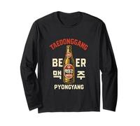 Taedonggang Beer Pyongyang North Korean Soviet Distressed Long Sleeve T-Shirt
