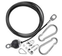 Taeku Fitness Pulley Cable, Heavy-Duty 6mm Steel Wire Rope for Home Gym, Adjustable Replacement Cable for Weightlifting, LAT Pulldown, and Cable Machine Accessories (1.5M+Tool)