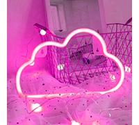 Taeku Neon Sign Light for Bedroom - USB Powered LED Wall Decor Light for Kids Room, Gaming Setup, Bar, Party, Christmas, Birthday, Wedding, Living Room (Cloud Pink)